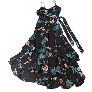 Banana Republic Floral Tiered Maxi Dress – Size 0